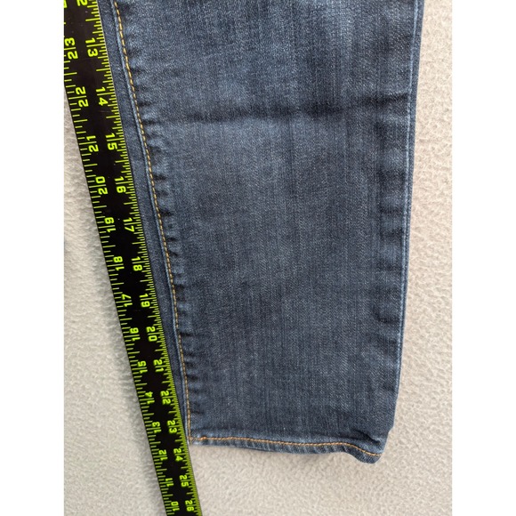 American Eagle Outfitters Artist Jeans Women's Size 4 Dark Wash‎ Distressed Slim - Picture 5 of 9